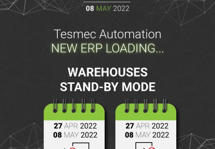tesmec automation warehouses temporary stand-by